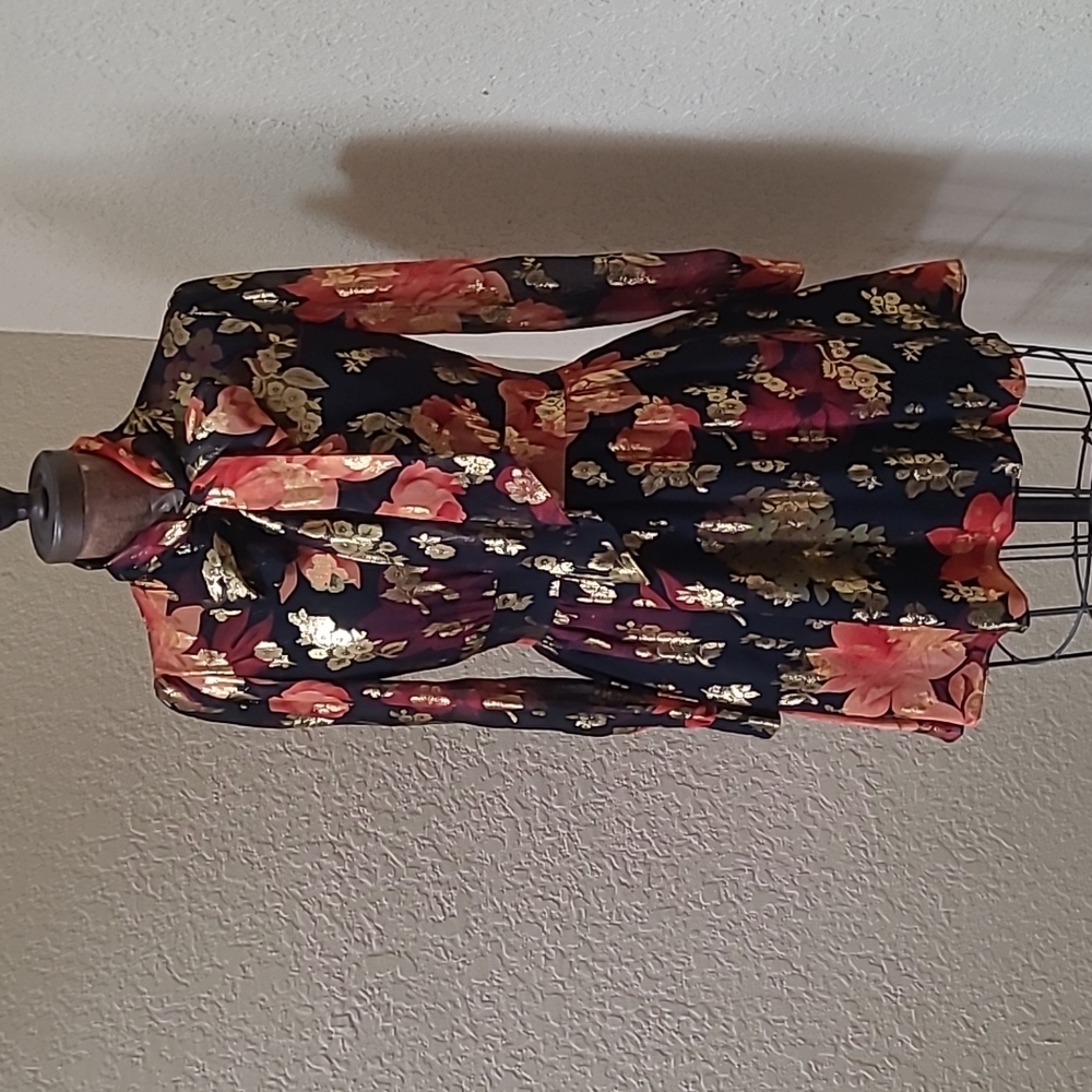 WOMENS RARE HANEY FLORAL SHIRT DRESS SIZE 0
